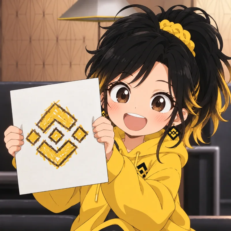 Summer proudly holding a drawing she made to explain an idea.